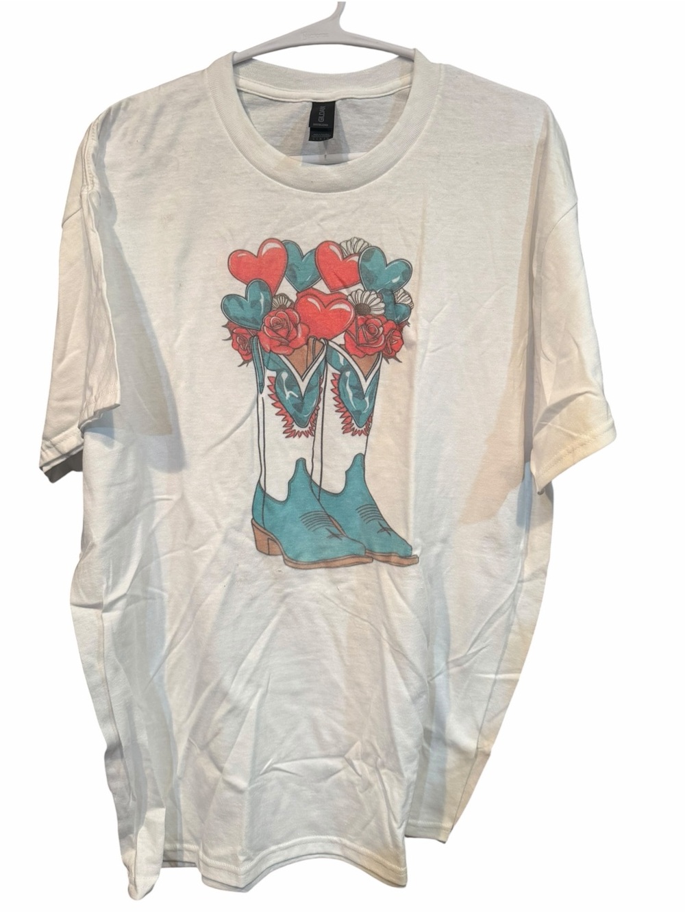 Boots and Hearts Valentine’s tee